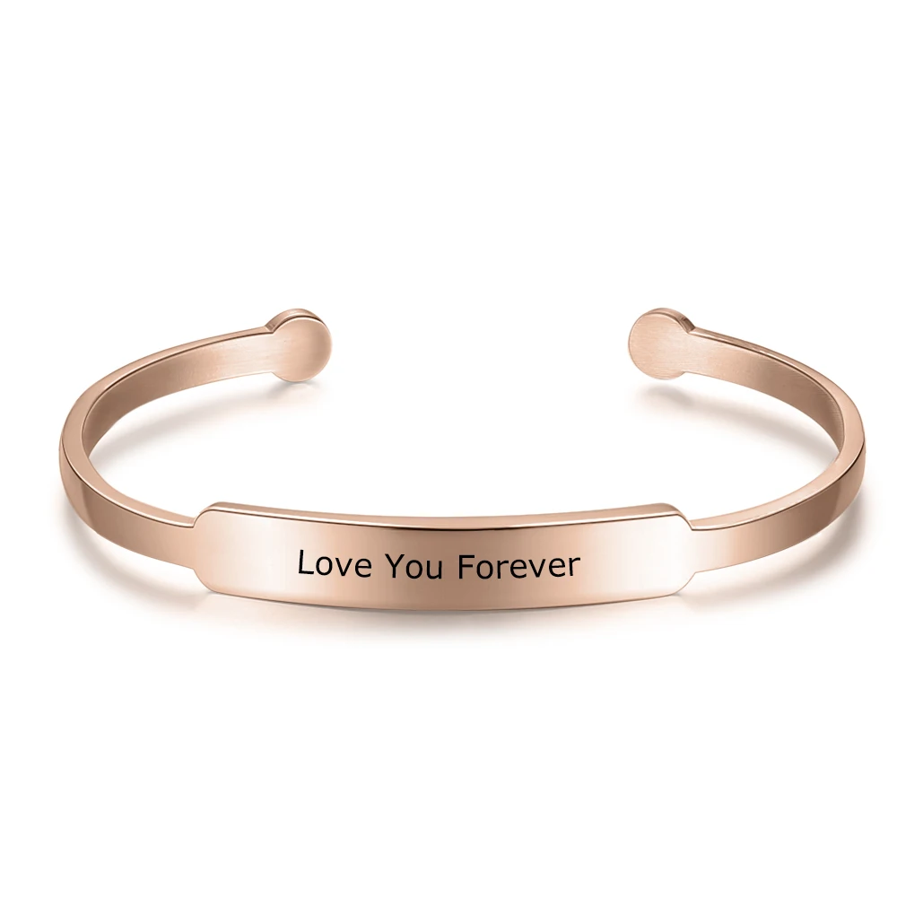 

Индивидуальные браслеты Cmoffer с гравировкой имени для женщин, браслеты из нержавеющей стали, индивидуальные браслеты с идентификацией, ювел...