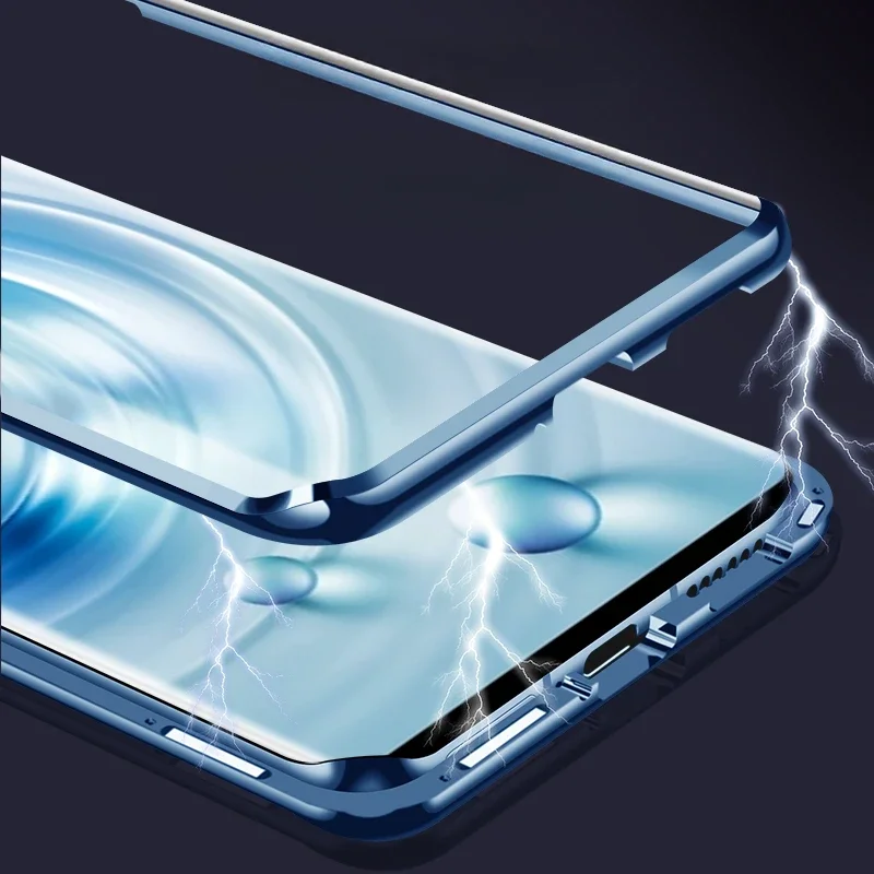 360 ° полная защита Магнитная фотосессия для OPPO Reno12 Pro Чехол двухсторонняя крышка