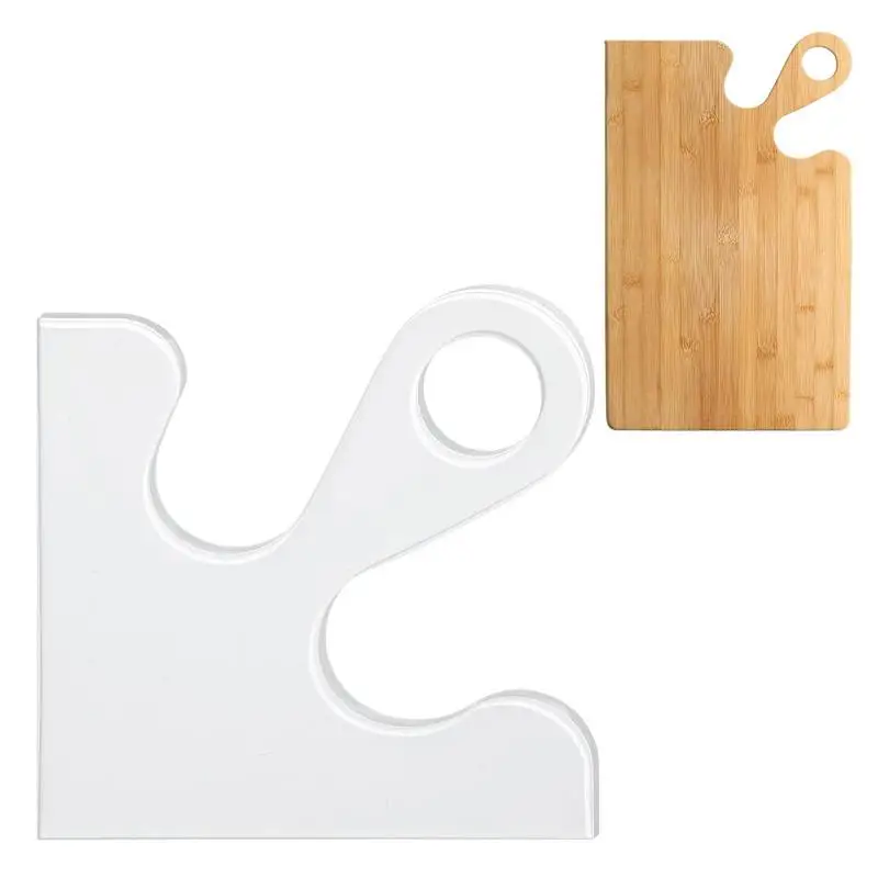 

Акриловый шаблон для резки, большой трафарет из колбасной доски, ручной шаблон, фотошаблон, Круглый трафарет для кухни