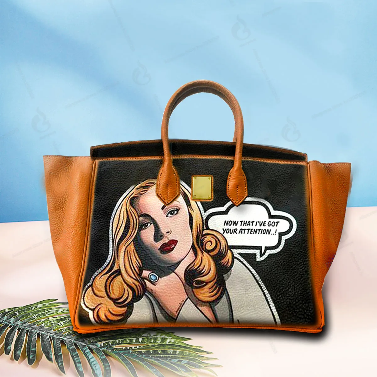 Gamystye Hand Draw Customize Art POP Sex Girls Bags For women Handbags Togo Leather Cowhide Designer Shoulder Bag For Wife Gifts
