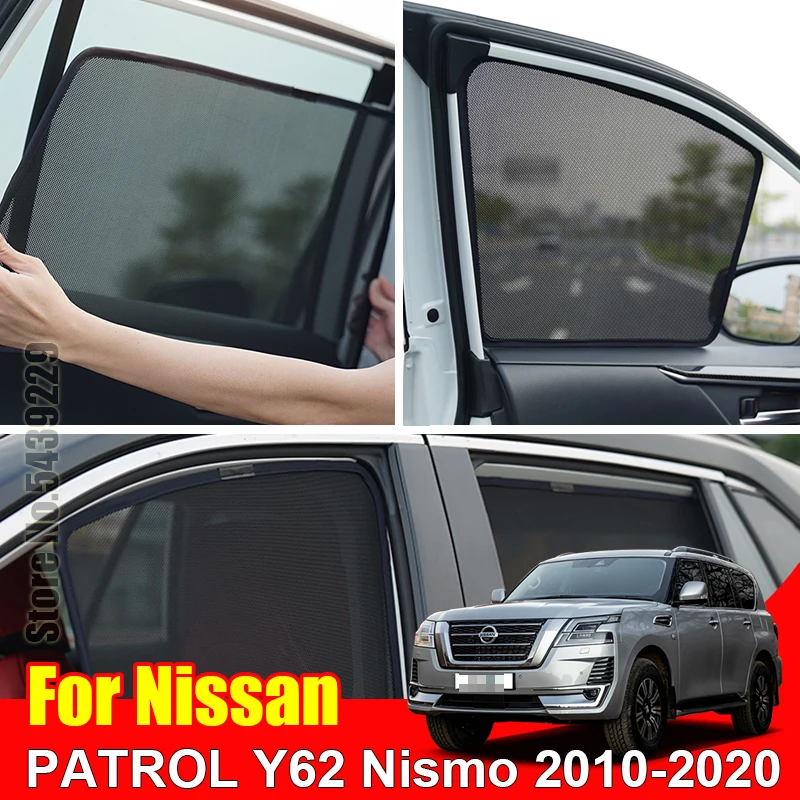 For Nissan PATROL Y62 Nismo 2010-2020 Car Sun Visor Accessori Window Cover SunShade Curtain Mesh Shade Blind Custom Fit GX 460
