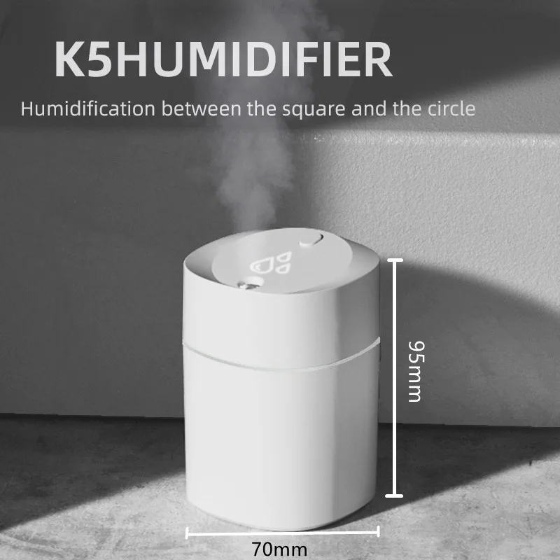 New K5 Aromatherapy Humidifier Car Mini Desktop USB Household Business Cute Pet Mute Gift Humidifier