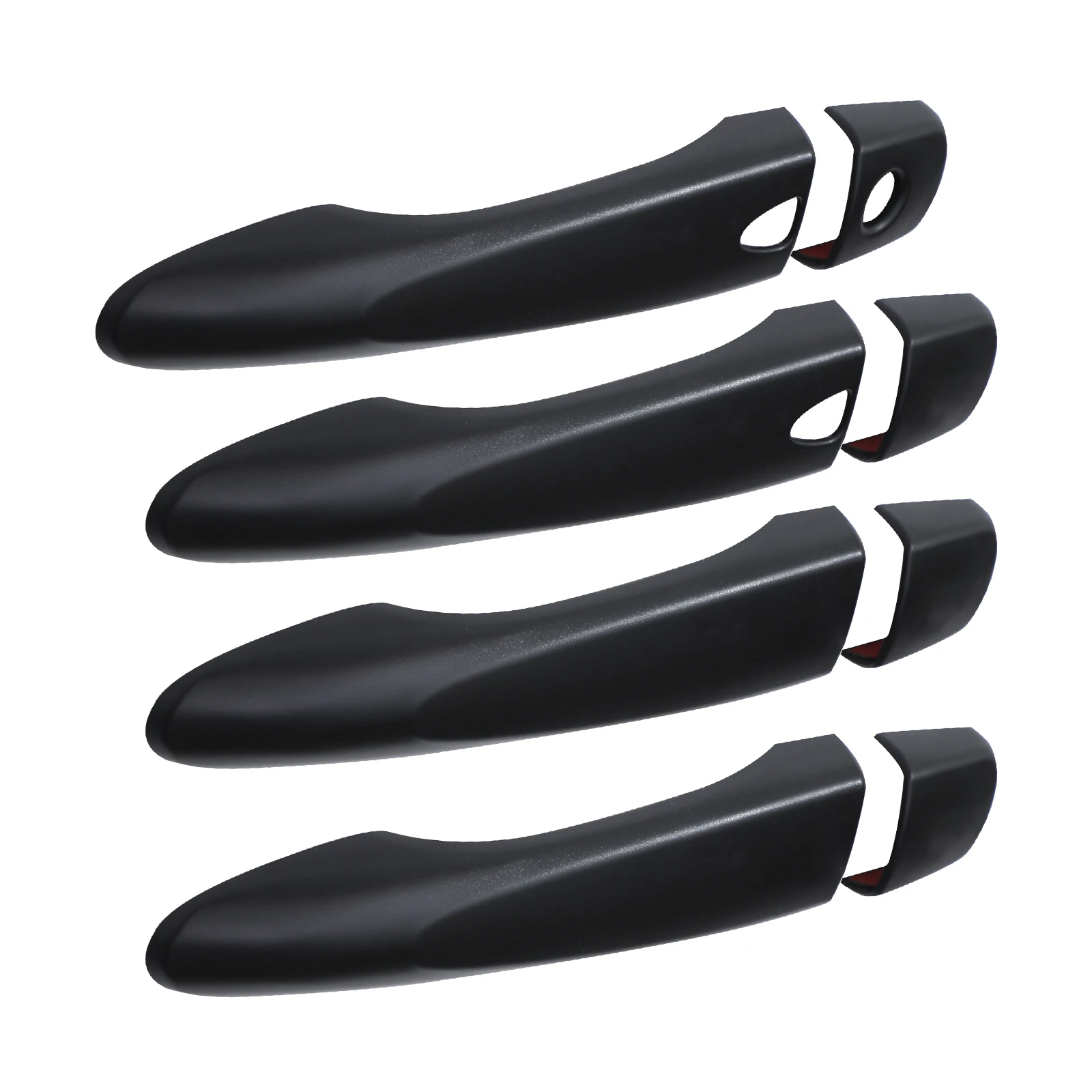 Матовая черная накладка на 4 дверные ручки автомобиля Накладка для Nissan Navara NP300 2015