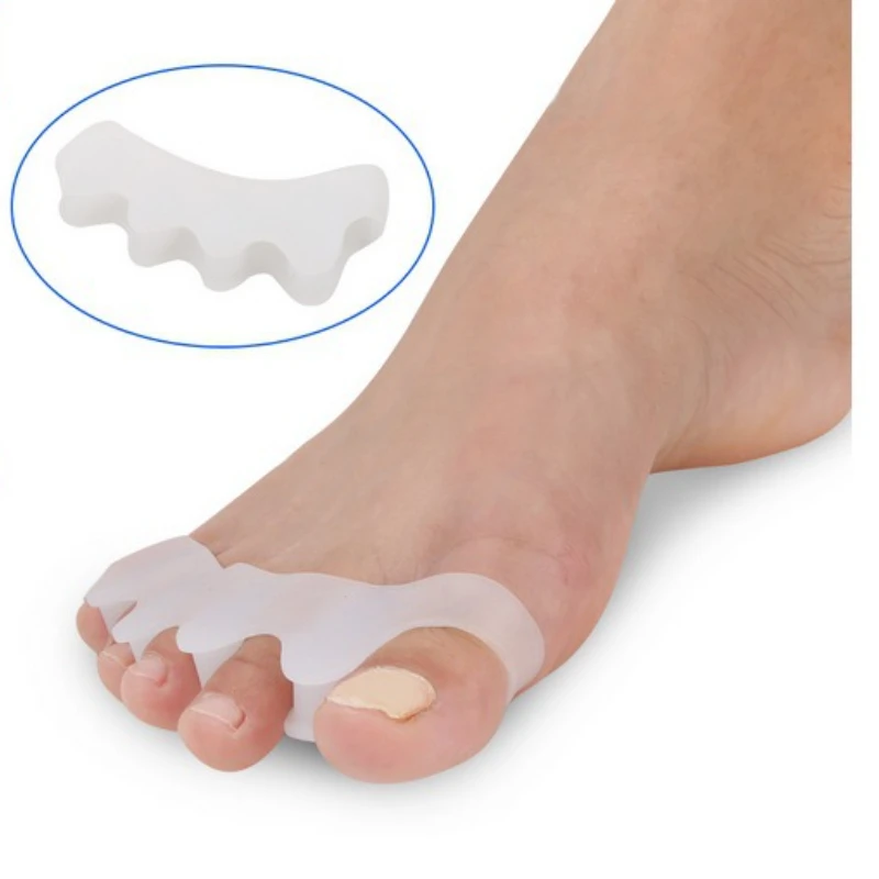 

2Pcs/Set Gel Toes Separators Orthotics Stretchers Align Correct Overlapping Toes