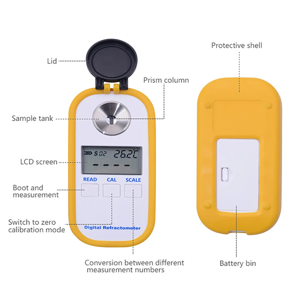 Цифровой автомобильный антифриз Рефрактометр DR601 точечный измеритель