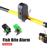 night fish bite alarm high sensitive fishing alarm sound bell led light indicator clip on fishing rod buzzer fishing tackle