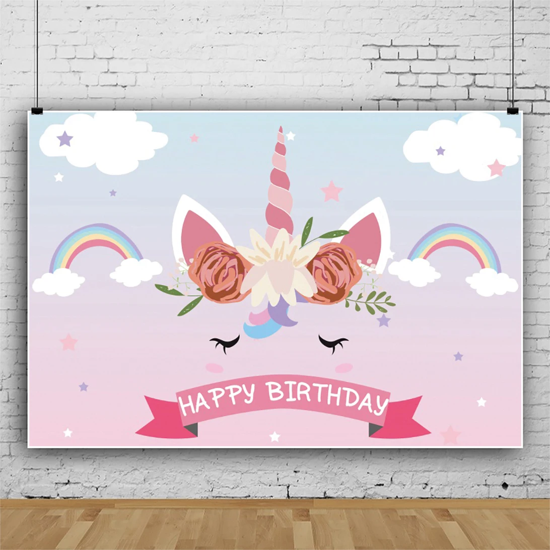 

ZHISUXI Vinyl Custom Decorative Background For Children's Birthday Party Newborn Photography Backdrops Props ZLSZ-02