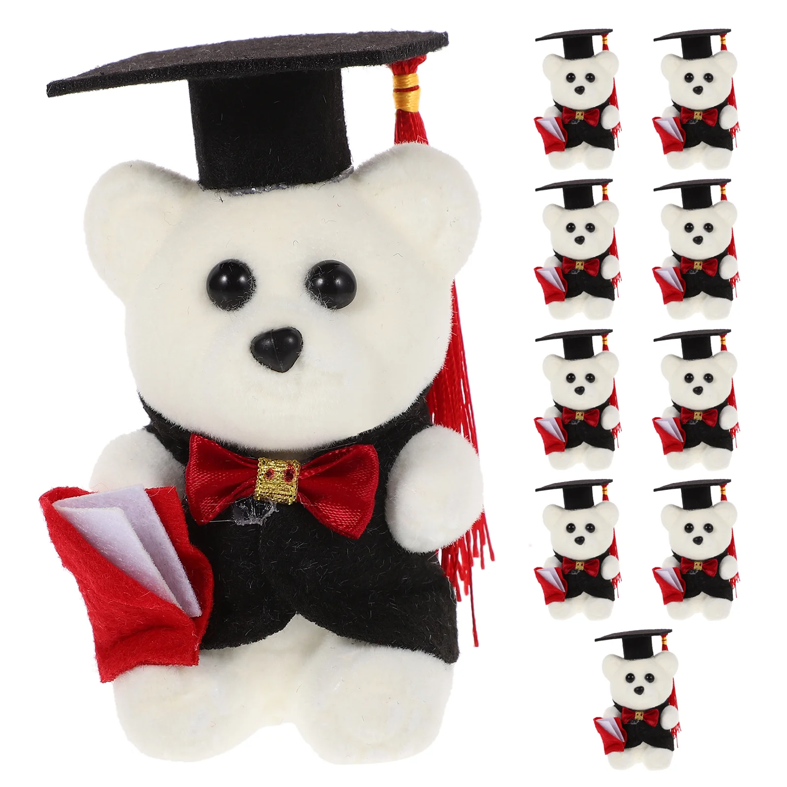 

Graduation Bear Doll Toy Bedroom Bear Stuffed Toy Doll Plaything Bear Toy Doctoral Bear Doll Flower Bundle Packaging Gift