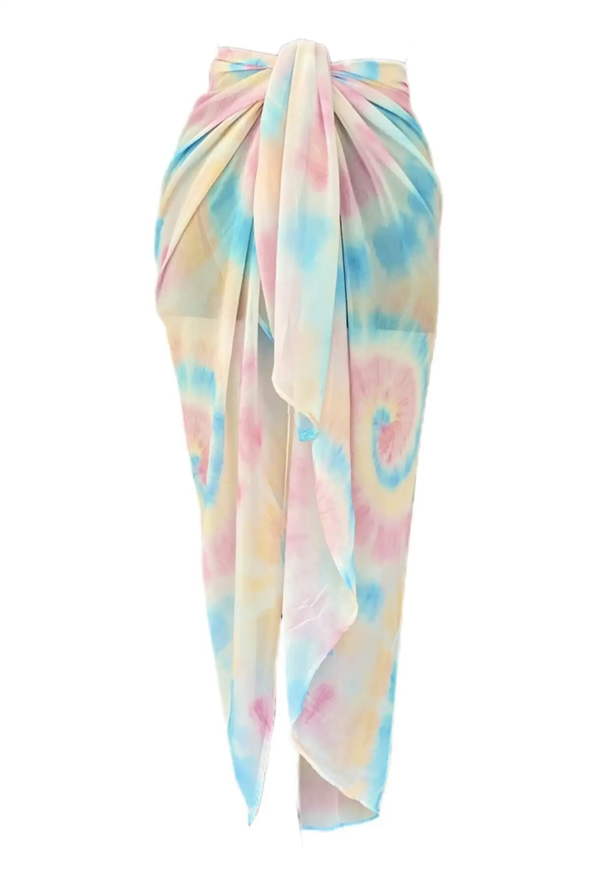 

Women's Pareo Batik Pattern ored tiedd Swimwear Cover Sexy Tunic Suit Beachwear Female Beach Bikini Cover