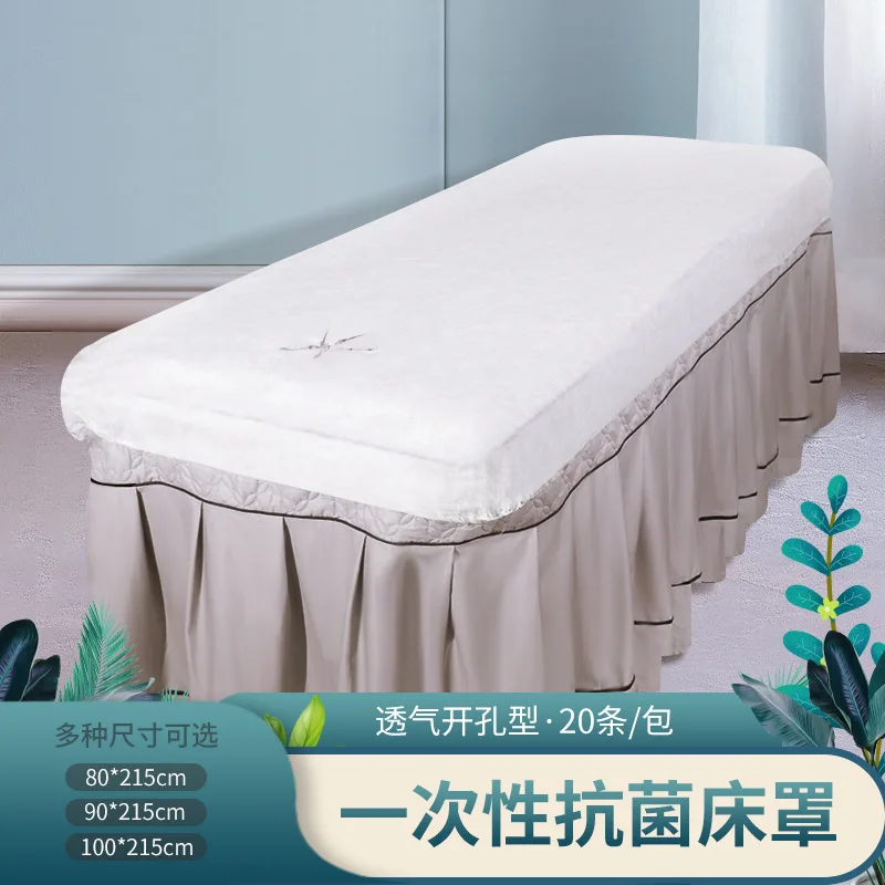 

Одноразовое Постельное белье для салона красоты, массажный нетканый фиксированный перфорированный листовой матрас с эластичным листом дл...