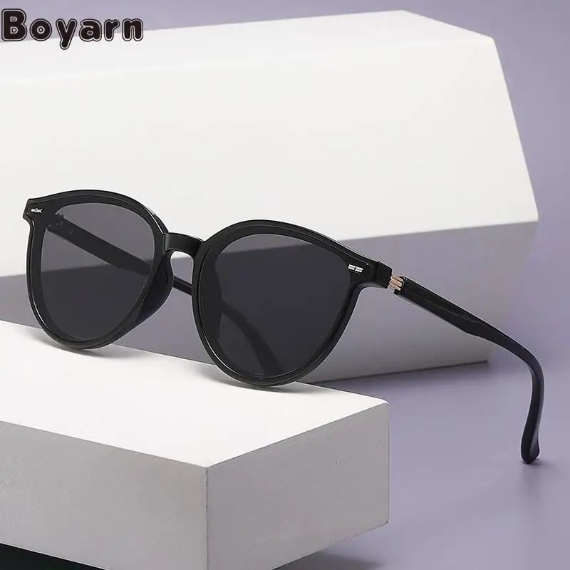 

2022 New Gm Same Tr Cat Eye Sunglasses Men's And Korean Sun Protection Cat Eye Sunglasses Women's Sense Of UV400 Wholesa