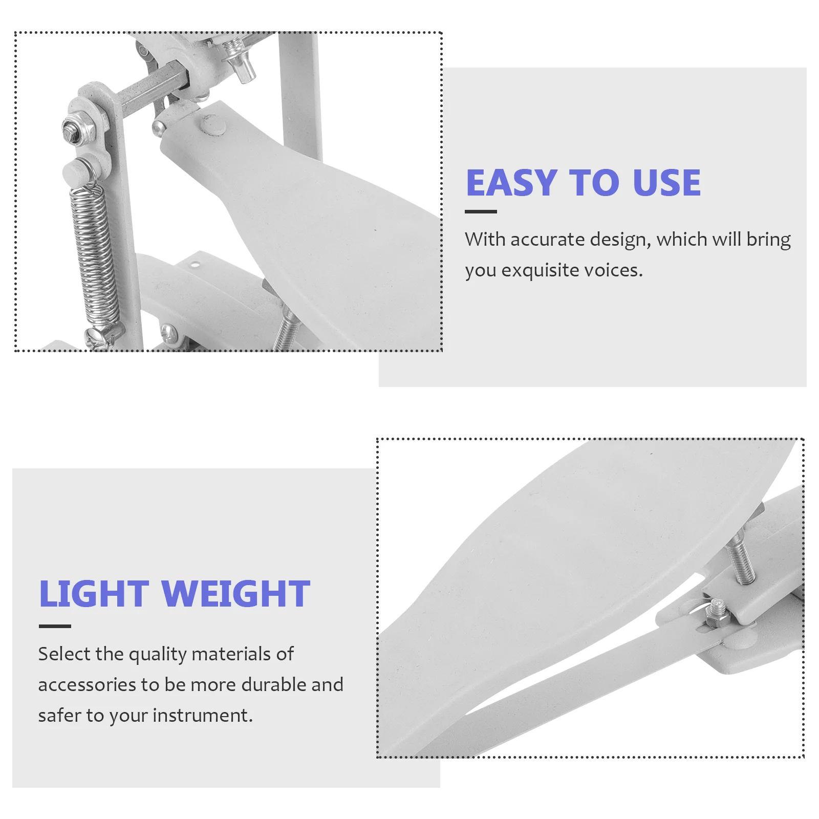 Педаль с одним молотком сверхмощный комплект для ударных барабанов аксессуар