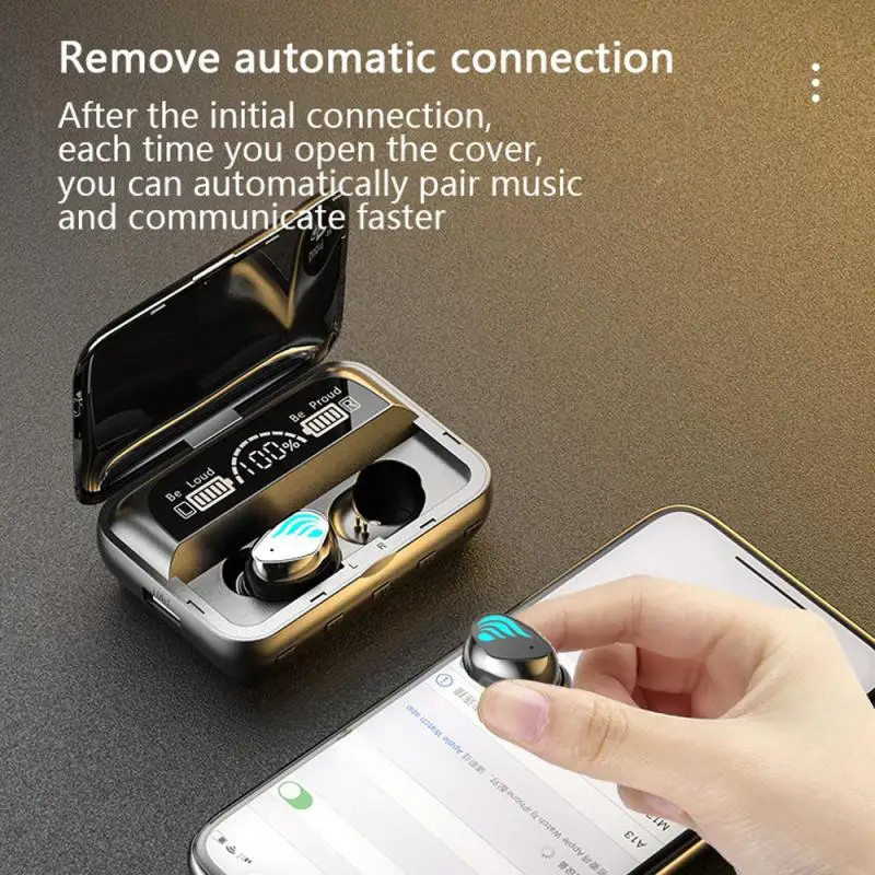 

Smart Wireless Headset Insert The TF Card Storing The Song Into The Card Slot Of The Charging Compartment Take Out The Headset