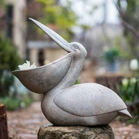 pelican large decorative flower pot garden courtyard villa grass floor creative gift outdoor