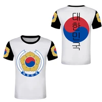 korea diy free custom tshirts korean nation taiji flag summer tee shirt customize hibiscus flower tshirt number logo photo team