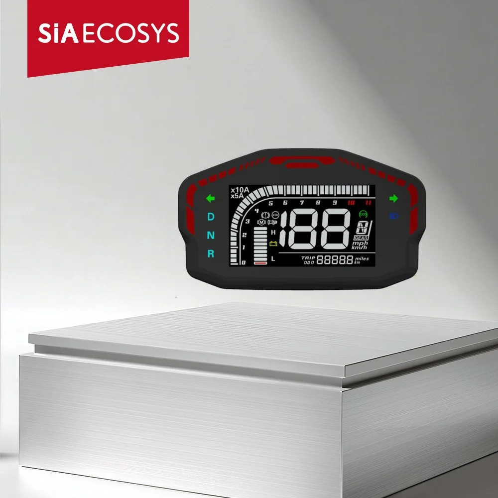 

SIAECOSYS DKD ЖК-дисплей спидометра CAN/LIN, связь опционально для контроллера Votol, ЖК-инструмент для мотоцикла