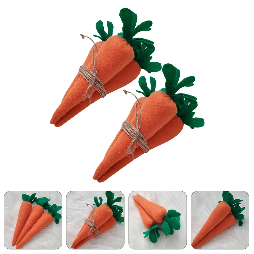 

Carrot Easter Decoration Vegetables Table Artificial Home Decor Decorations Hanging Toy Festivaltree Plush Desktop Props Fake