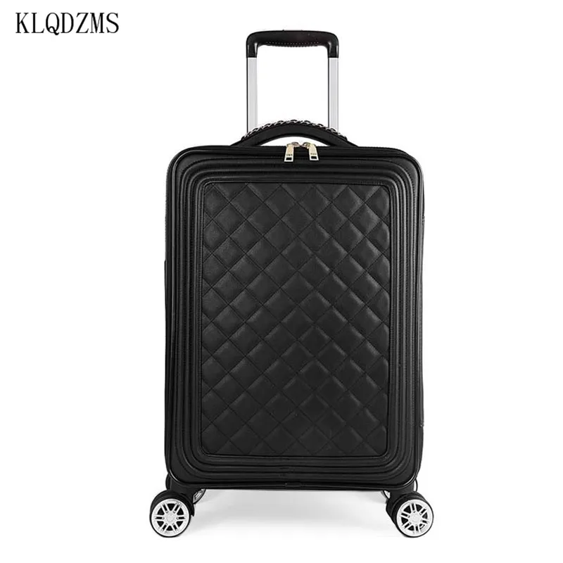 KLQDZMS Small Retro Diamond Suitcase Set 16