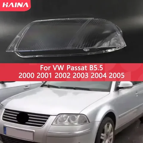Автомобильная передняя фара, чехол для фары для VW Passat B5.5 2000 2001 2002 2003 2004 2005, прозрачный автомобильный абажур