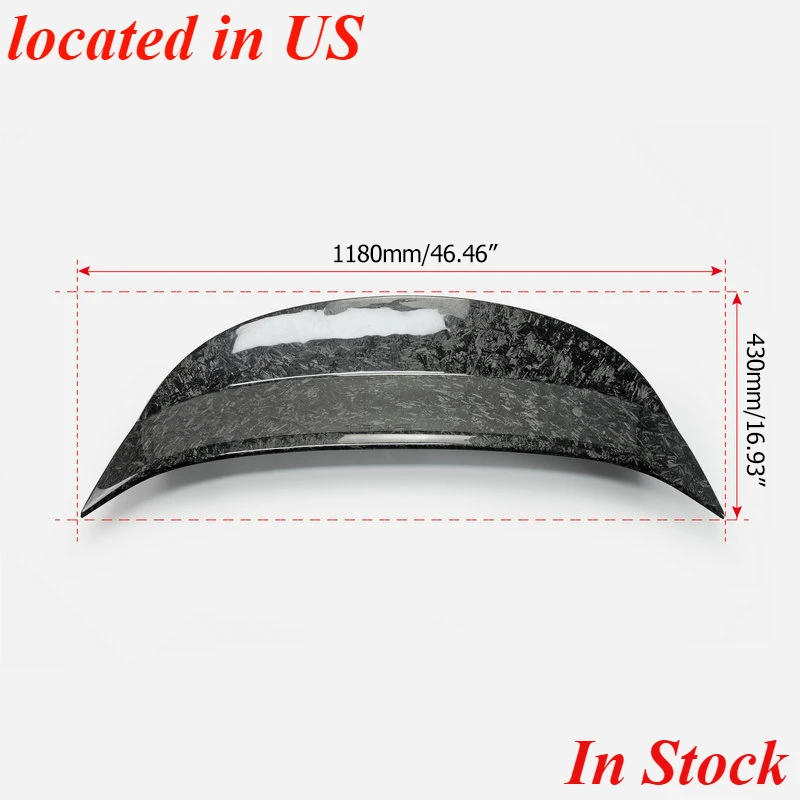 

(Ship From US)For Nissan 09 Onwards 370Z Z34 AJT3 Style Forged Carbon Rear Spoiler Trunk Wing Glossy Finish Racing Tuning Kit