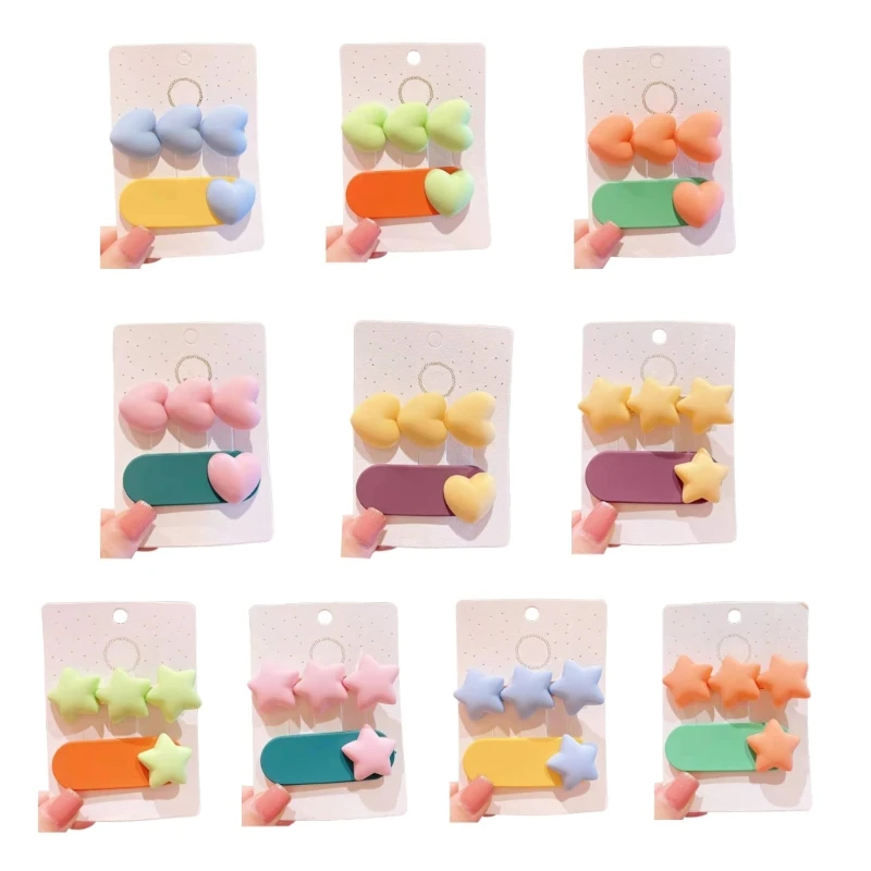 

Plastic Hair Clip Hair Pins Candy Color Cartoon Hairpin Hair Accessories