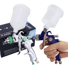 HVLP Пневматический краскопульт, набор инструментов 0,81,01,41,7 мм, Гравитационный краскопульт, аэрограф, оборудование для распыления краски автомобиля