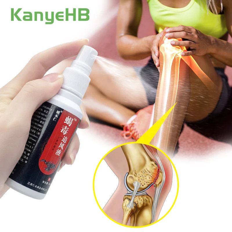 

1pc Scorpion Venom Pain Relief Plaster Spray Self-heating Joint Spray Periostitis Soft Tissue Damage Knee Back Pain Cream S073