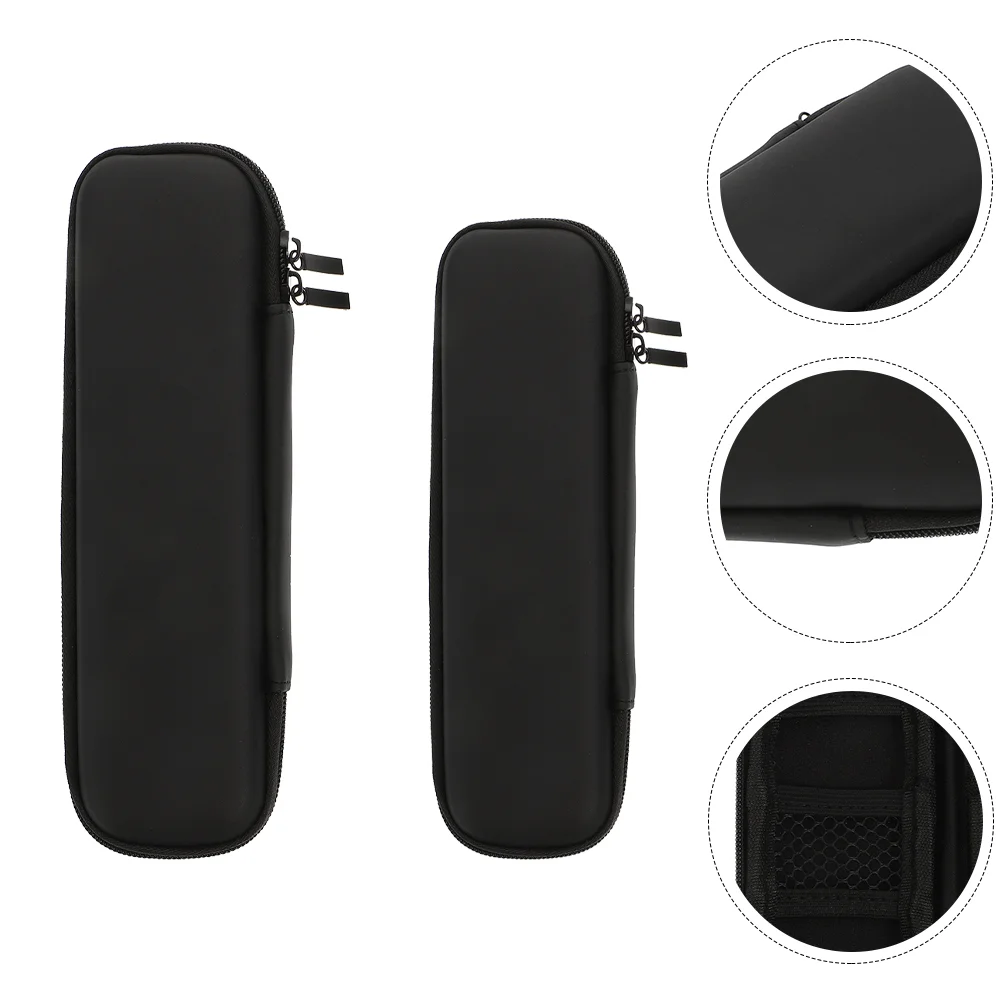 

2Pcs Toothbrush Storage Pouches Electric Toothbrush Protective Cases (Black)