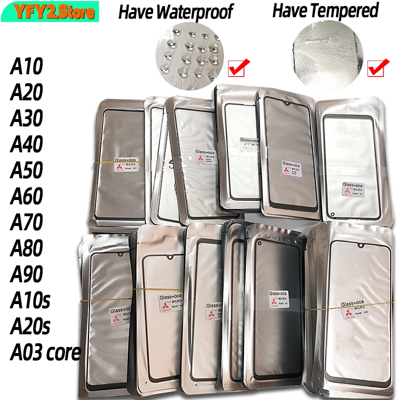10 шт., стеклянные линзы для Samsung Galaxy A10 A20 A30 A40 A50 A70 A80 A90 A10S A20S