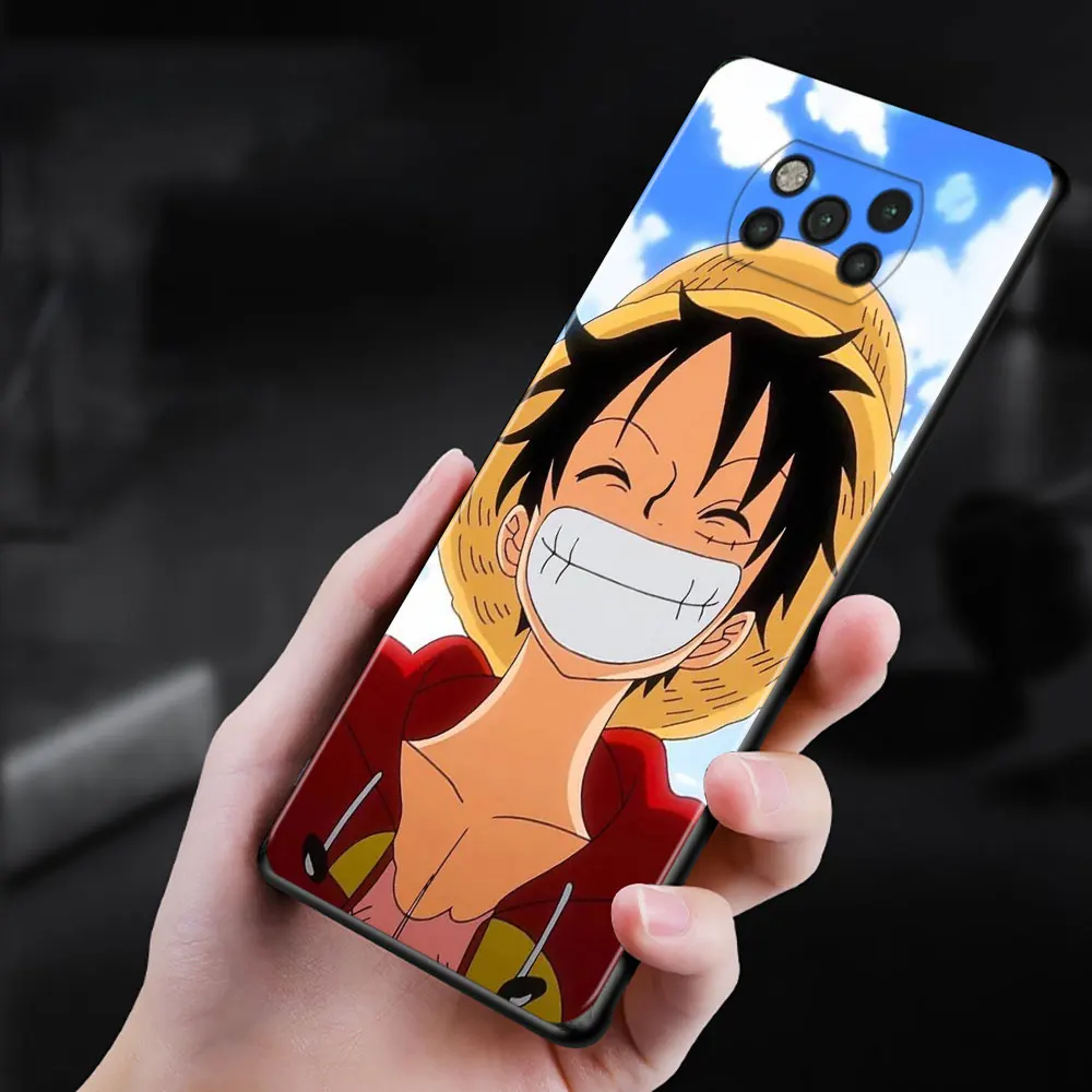 phone case for xiaomi poco x3 nfc m3 m4 pro f3 gt mi 12 10t note 10 11 lite 11tpro 9t cover silicon funda one piece luffy anime free global shipping