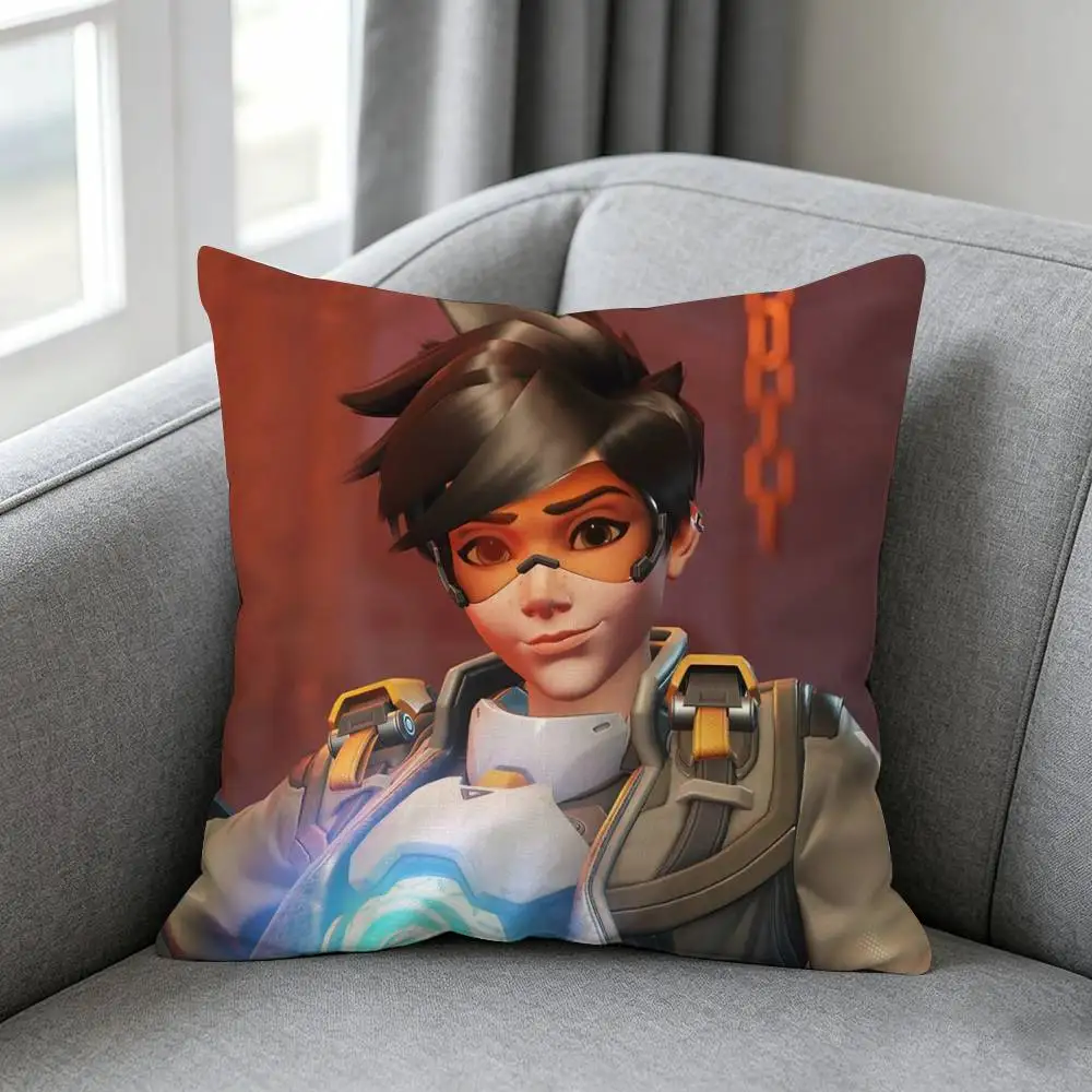 Фото Наволочка Pop Game-e Overwatch, простой однотонный дизайн, подходит для различных стилей спален. №2
