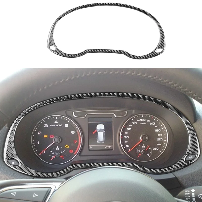 

Carbon Fiber Car Dashboard Stickers Instrument Panel Modification Decorative Cover Trim Strips For Audi Q3 Car Inner Accessories