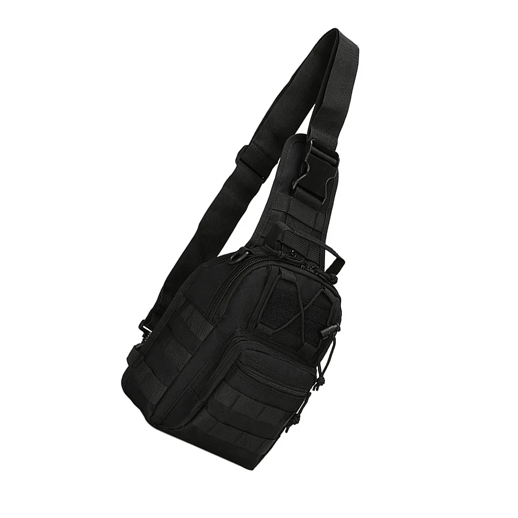 

Men Fashion Chest Bag Zipper Camping Shoulder Bag Hiking portable Oxford Cloth Pack for Outdoor Hunting for Gifts