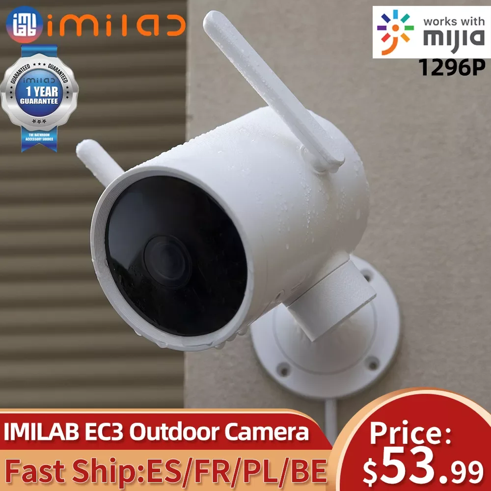 

IMILAB EC3 Outdoor Surveillance Camera 2K Wifi Ip Home Security Cameras Mihome Webam Smart Siren Cctv Video IR Night Vision Cam