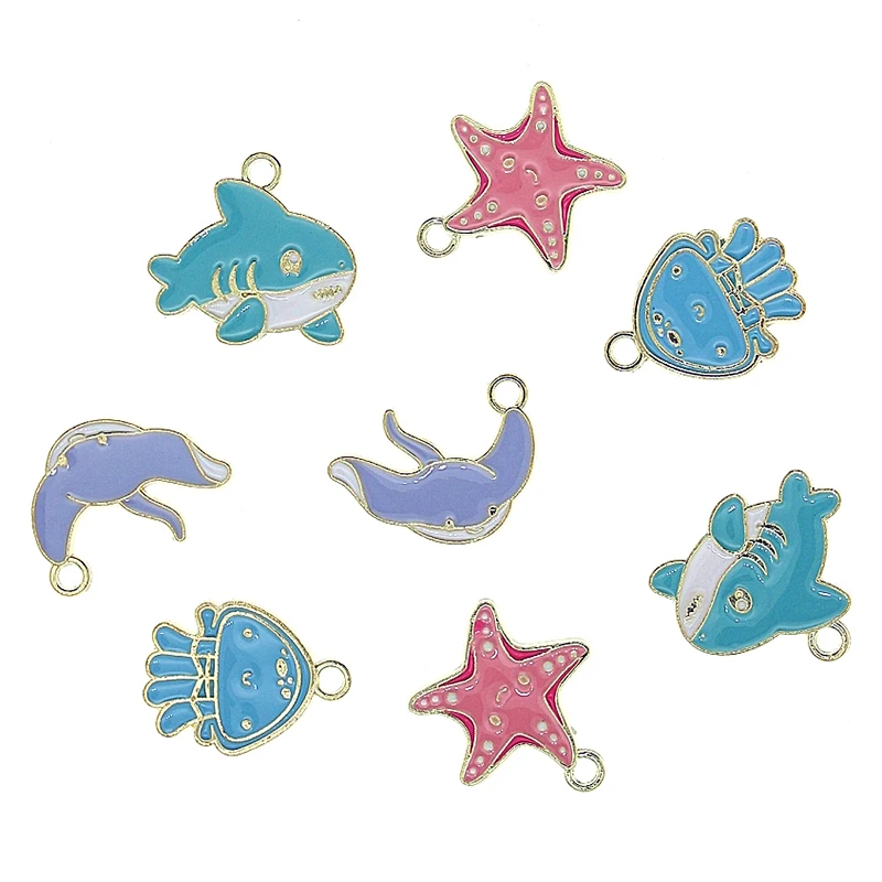 

10 шт./лот Рождественский Снеговик аватар металлические подвески эмаль подвески для браслета серьги плавающие DIY ювелирные изделия