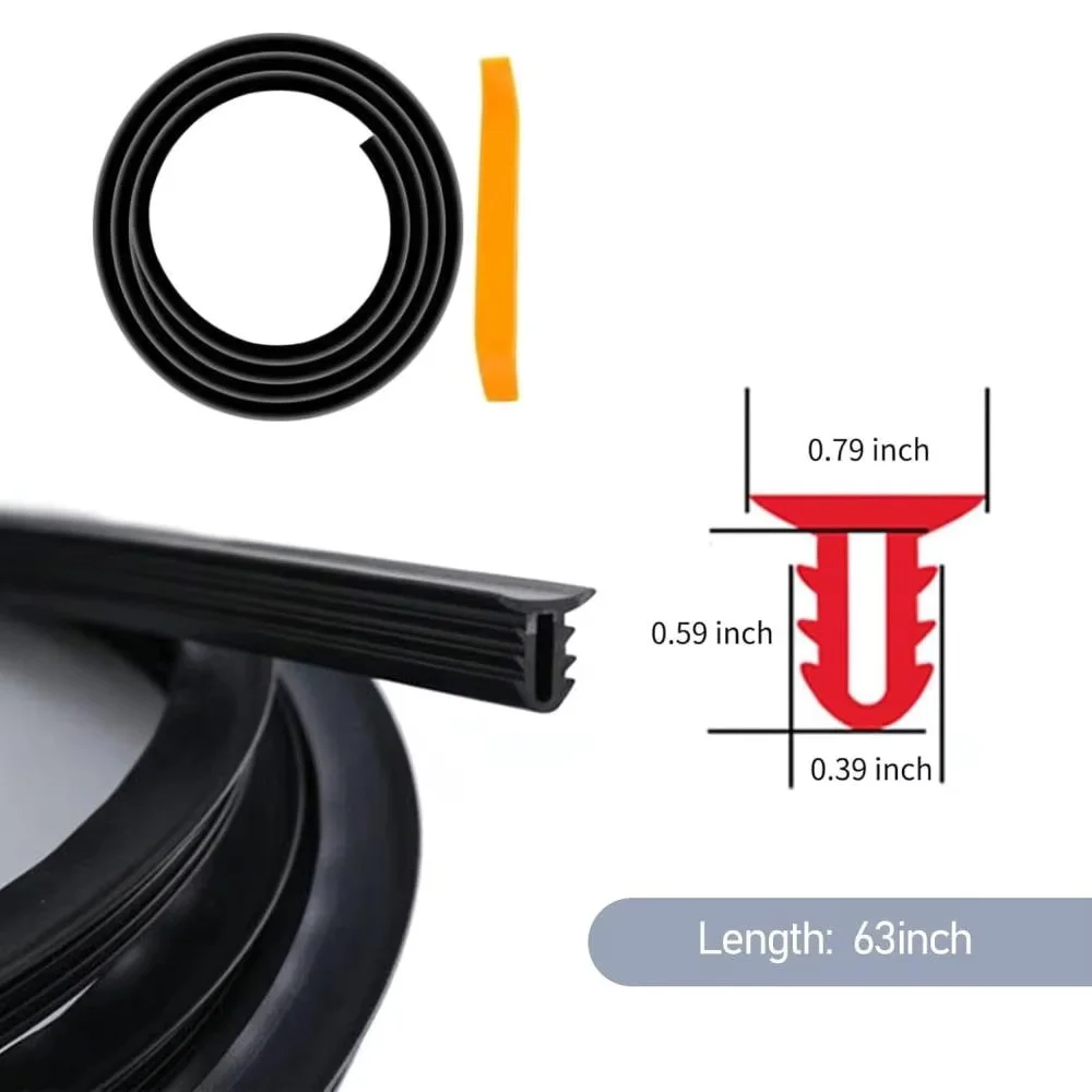 

1 шт. резиновая звукоизоляционная лента для приборной панели автомобиля, для большинства автомобилей, грузовиков и фургонов (черная)