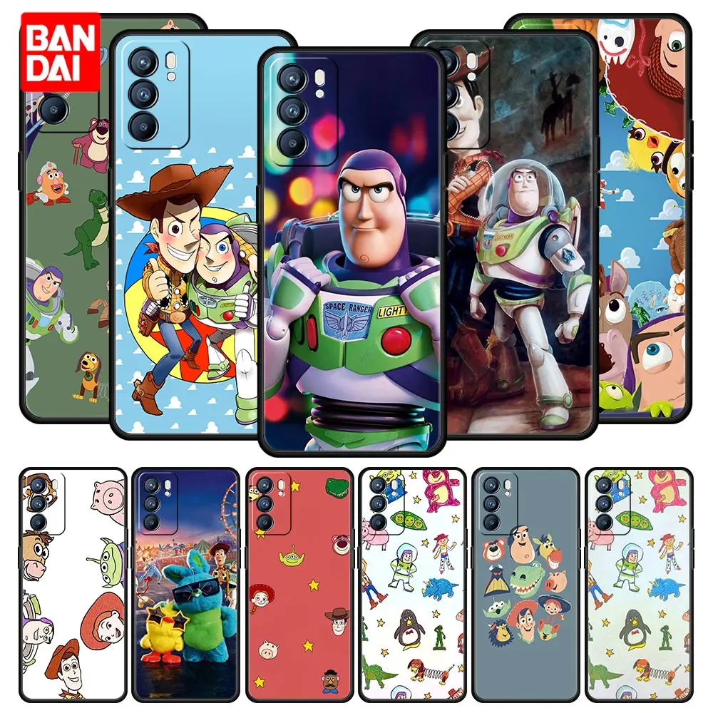 

Cover Case for Oppo A3s A5s A9 A15 A31 A52 A53 A54 A74 A93 A94 F19 Pro 4G Full Japan Style Coque Cell Soft Phone Toy Story