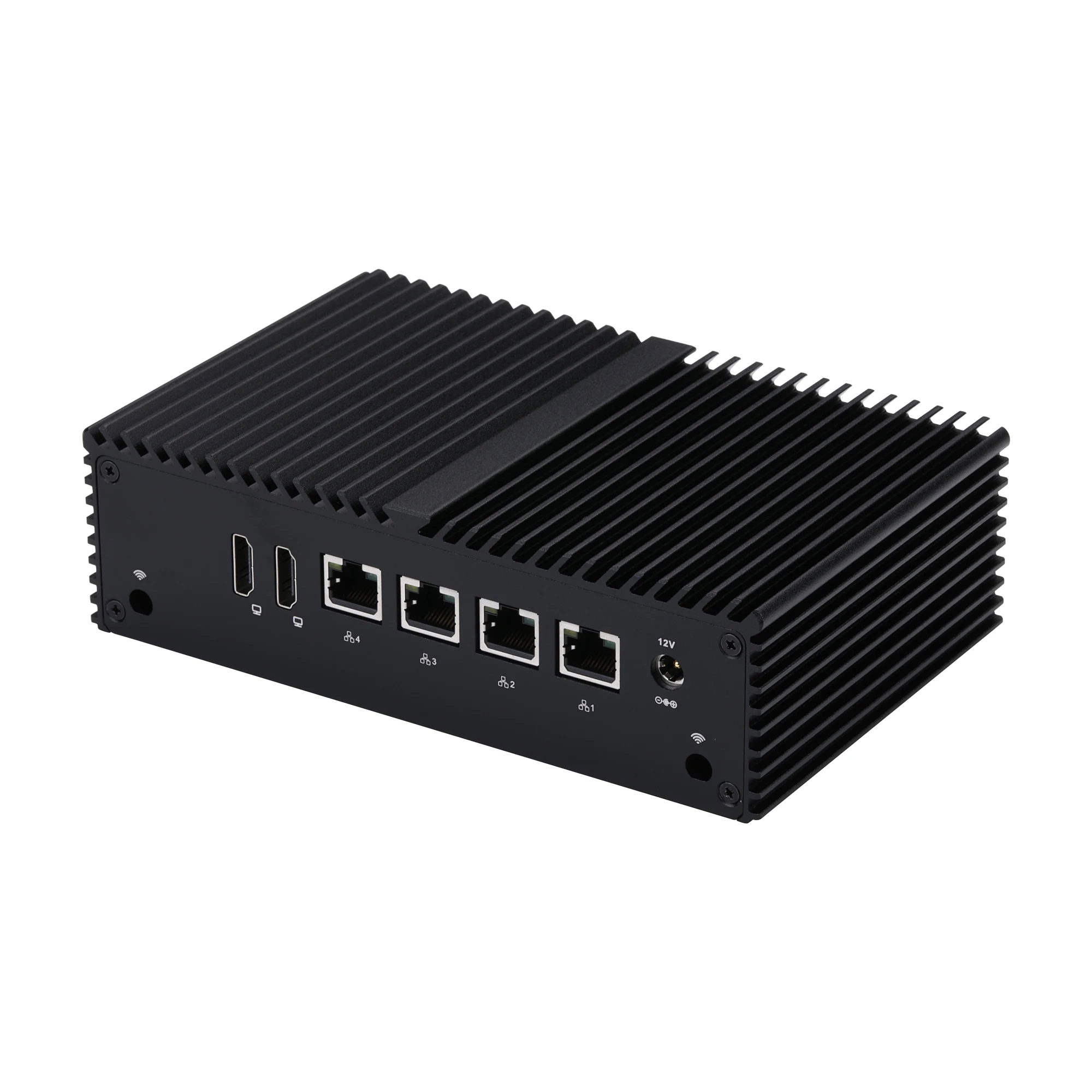 QOTOM безвентиляторный домашний маршрутизатор Q10922G4 Процессор N100 Мини-ПК до 3 4 ГГц