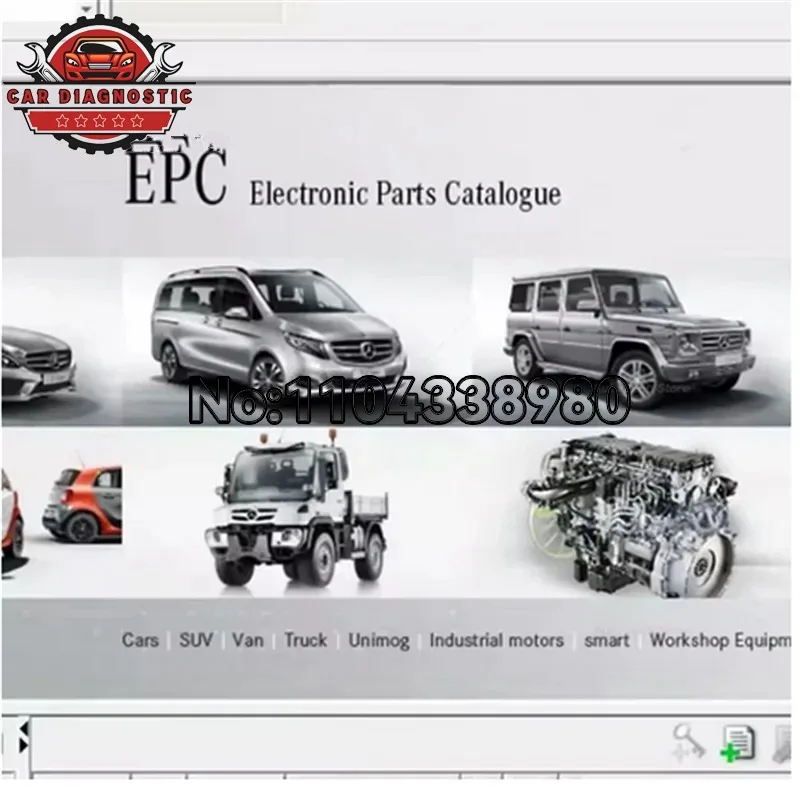 Фото 2020.10 Для Mercedes-Benz WIS/ASRA EPC: программное обеспечение для руководства по ремонту и каталога запчастей, удаленная установка и активация. №3