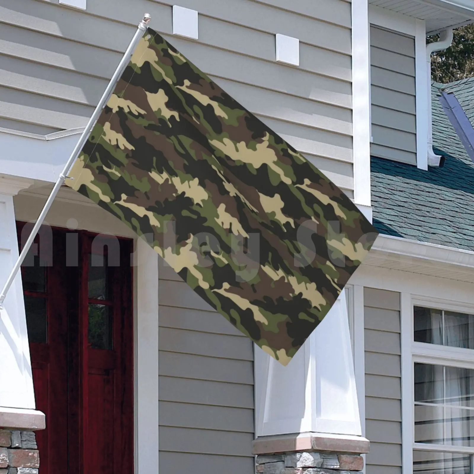 Камуфляжный Камуфляж с принтом флага автомобиля на заказ армейский зеленый