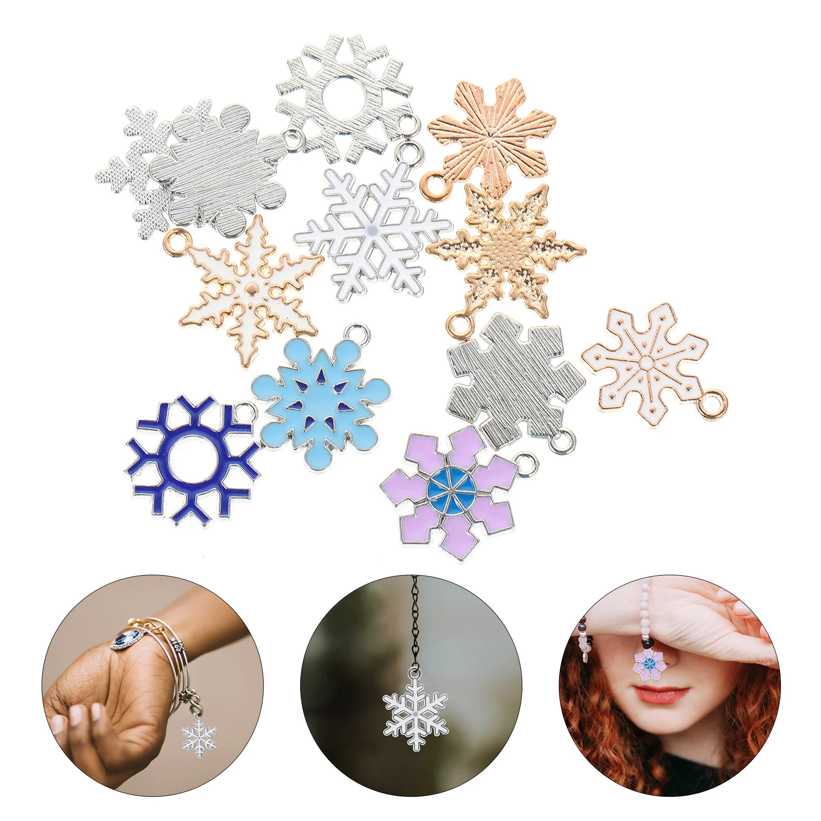 

60Pcs Beautiful Necklace Accessories Stylish Making Pendants Mixed Type