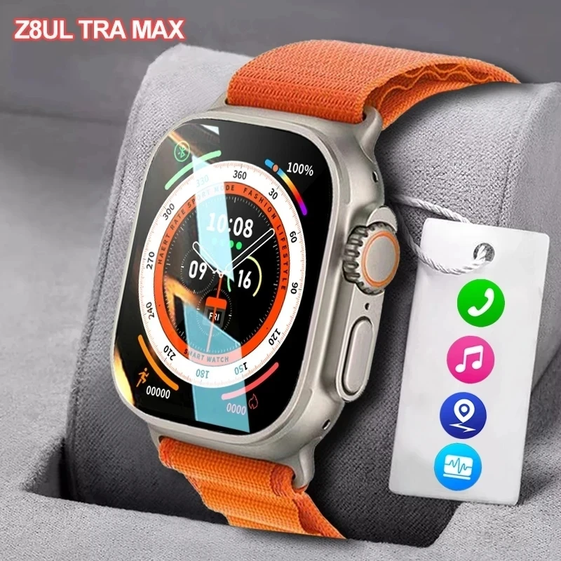 

ZD8 Ultra Max Plus Smartwatch Series 8 HD Retina Screen Bluetooth Call Voice Assistant NFC Compass Watches GPS Track For Apple