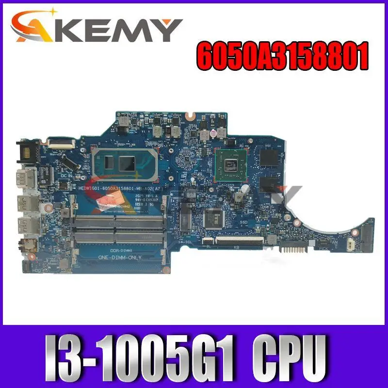 

For HP 14-CK 14-CF 240 G7 Laptop Motherboard TPN-I130 6050A3158801-MB-A02 with I3-1005G1 216-09150020 GPU DDR4 Fully Tested OK