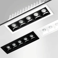 embedded dimming line light lde grille spotlight living room without main light simple office meeting ceiling downlight cob