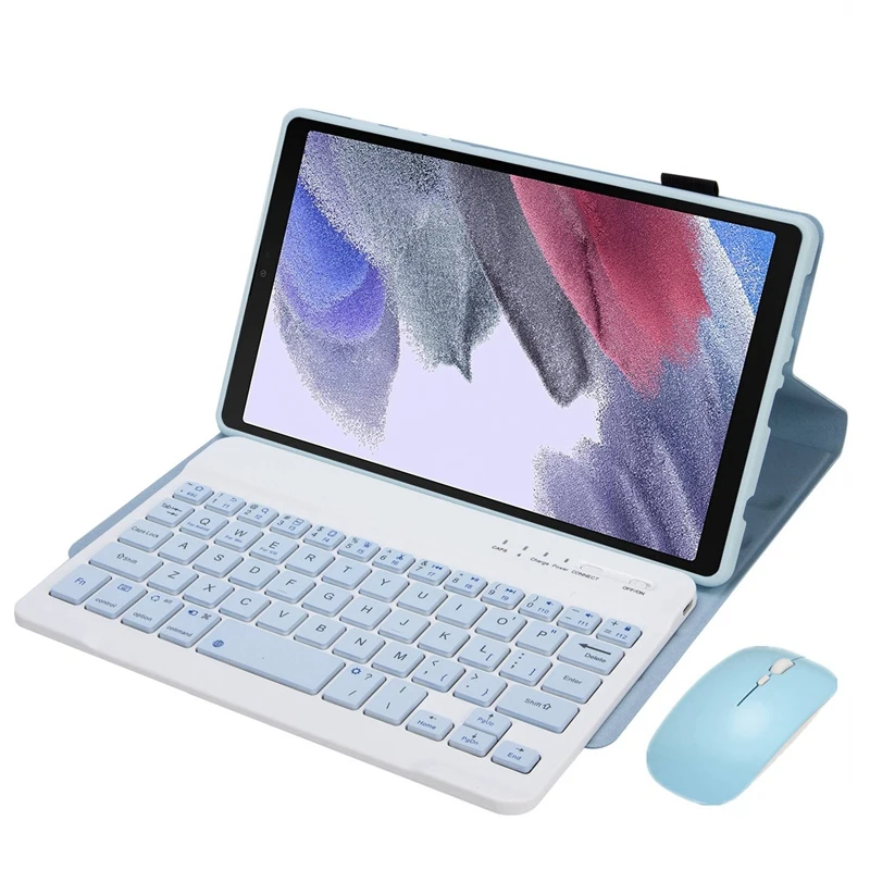 

For Samsung A7lite T220/T225 8.7-Inch Tablet Silicone Case With Bluetooth 3.0 Keyboard And Mouse Set