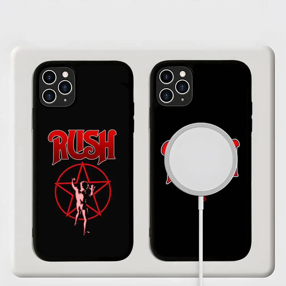 Чехол для телефона Famous R-RUSH ROCK BAND для iPhone 13, 14, 15, 11, 12, 16, 17 Pro Max Plus, магнитный чехол Magsafe (art.: 3920dc66b319e) - 3920dc66b319e