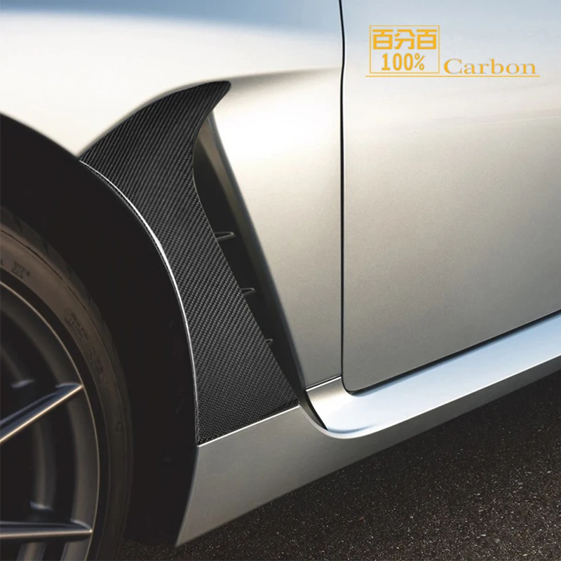 Сухой углеродный передний бампер боковое крыло плавники крышки отделка для Toyota