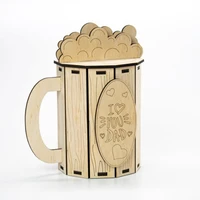 wooden beer mug ornaments home decorations wooden crafts gift for friend