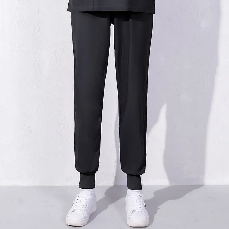 

Брюки женские тонкие с эластичным поясом, удобная Рабочая форма для врачей и медсестер, летние Штаны унисекс