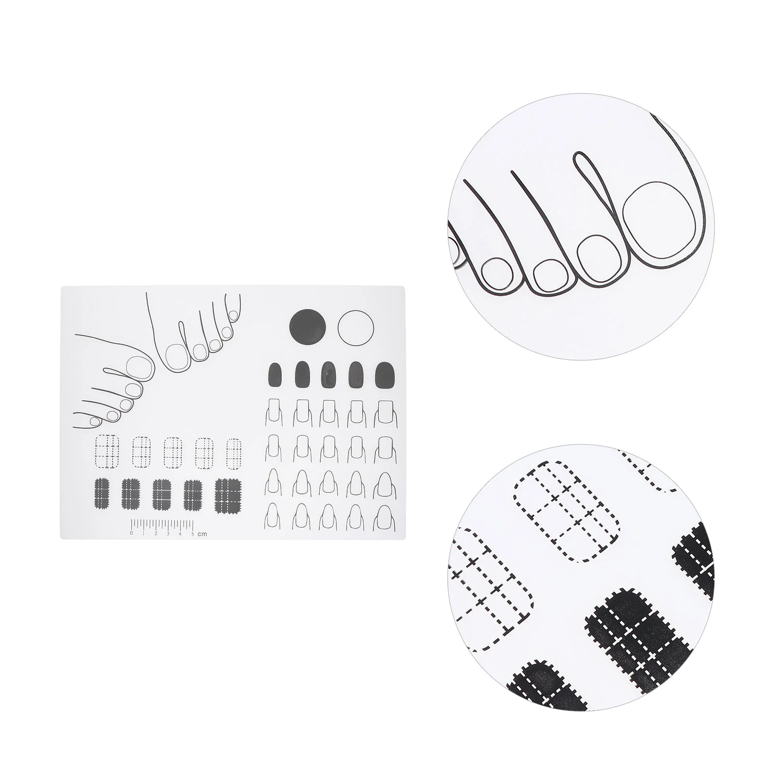 

Nail Mat Acrylic Silicone Practice Manicure Training Sheet Pad Nails Stamping Table Tools Supplies Tech Matt Fingernail Stamp